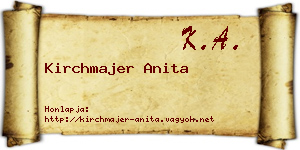 Kirchmajer Anita névjegykártya
